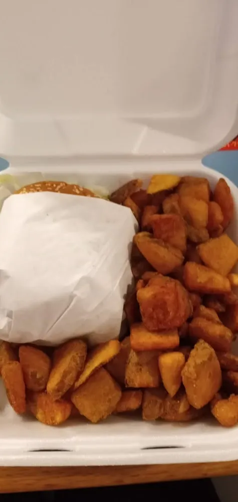 Double Cheese Burger Deluxe with English Chips